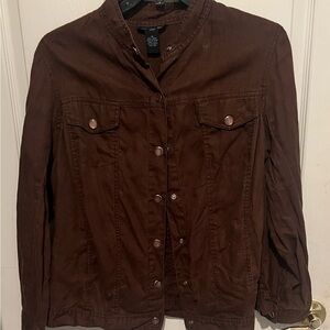 Saint Tropez West Chocolate Utility Jacket